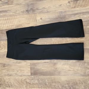 Athleta Black Fleece-Lined Flare Leggings